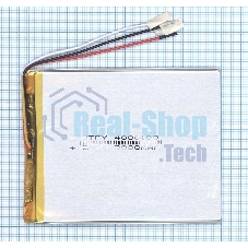 Аккумулятор Li-Pol (батарея) 4x80x100мм 3pin 3.7V/3900mAh