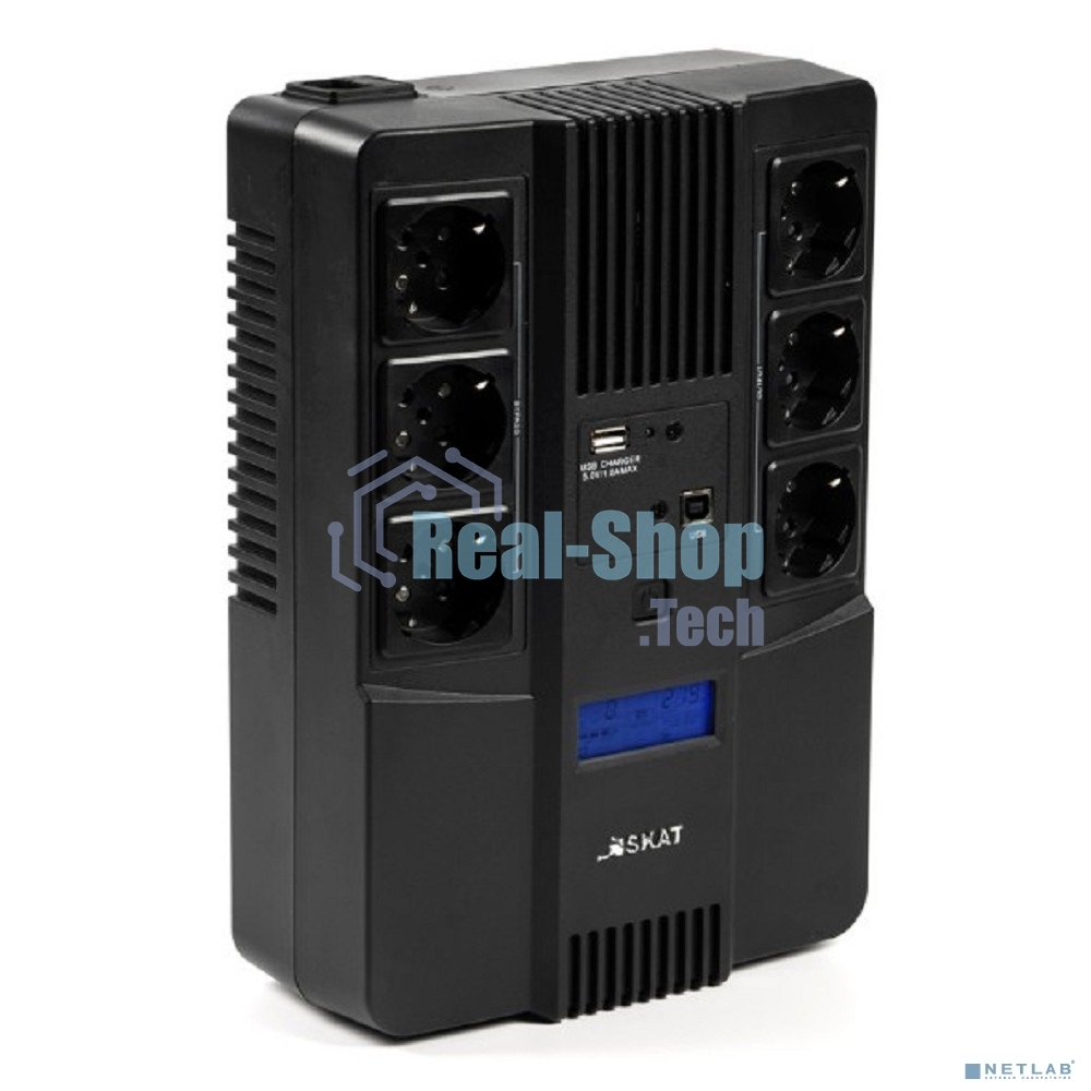 Источник бесперебойного питания Бастион SKAT-UPS 800-AID-IN-1x9 220В 480Вт дисплей 1АКБ 9А·ч внутр. меандр. (8935)