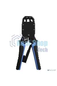 Инструмент ExeGate EX293155RUS EX-T2008R для обжима RJ-45, RJ-11/12 с храповым механизмом (прямой ход обжимки)