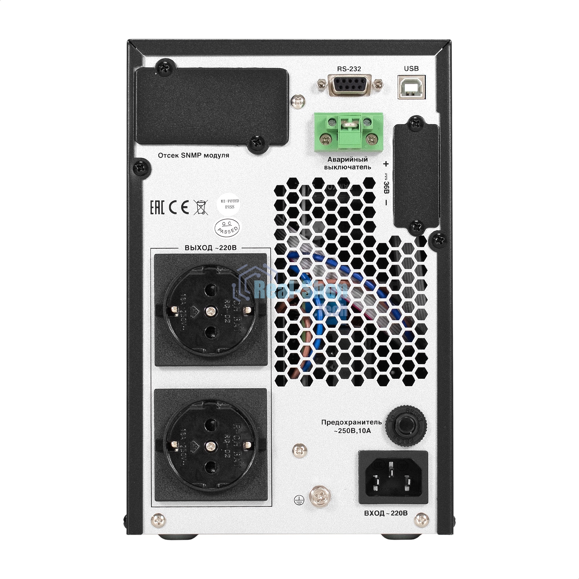 Источник бесперебойного питания On-line ExeGate PowerExpert TL-1000.LCD.AVR.2SH.USB.RS232.SNMP 1000VA/1000W, On-Line, PF=1, LCD, 2*Schuko, RS232, USB, SNMP-slot, встроенные батареи 12V 7.2Ah - 2шт, Tower, металлический корпус, черный