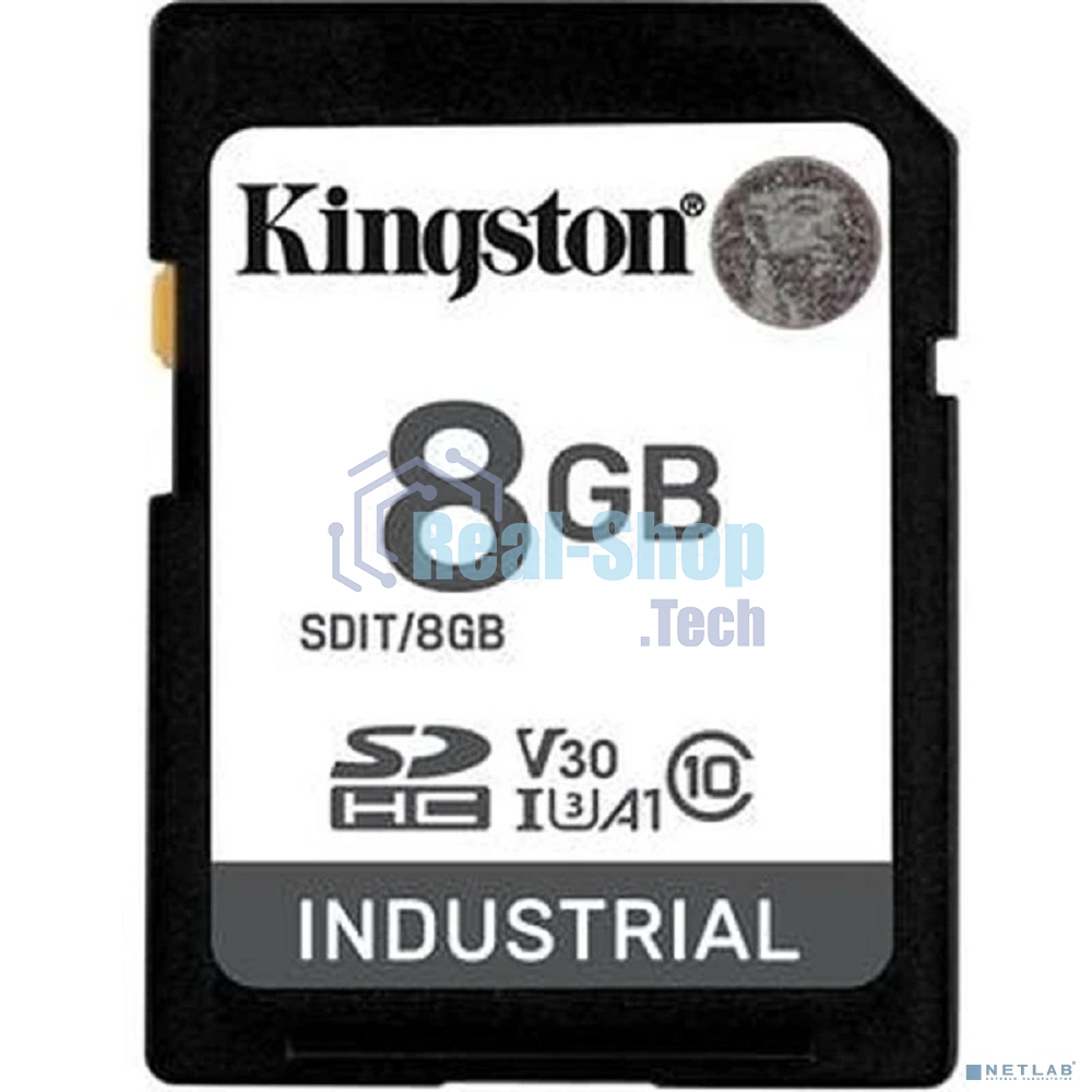 Флеш карта SDHC 8Gb Class10 Kingston SDIT/8Gb Industrial Temperature Class
