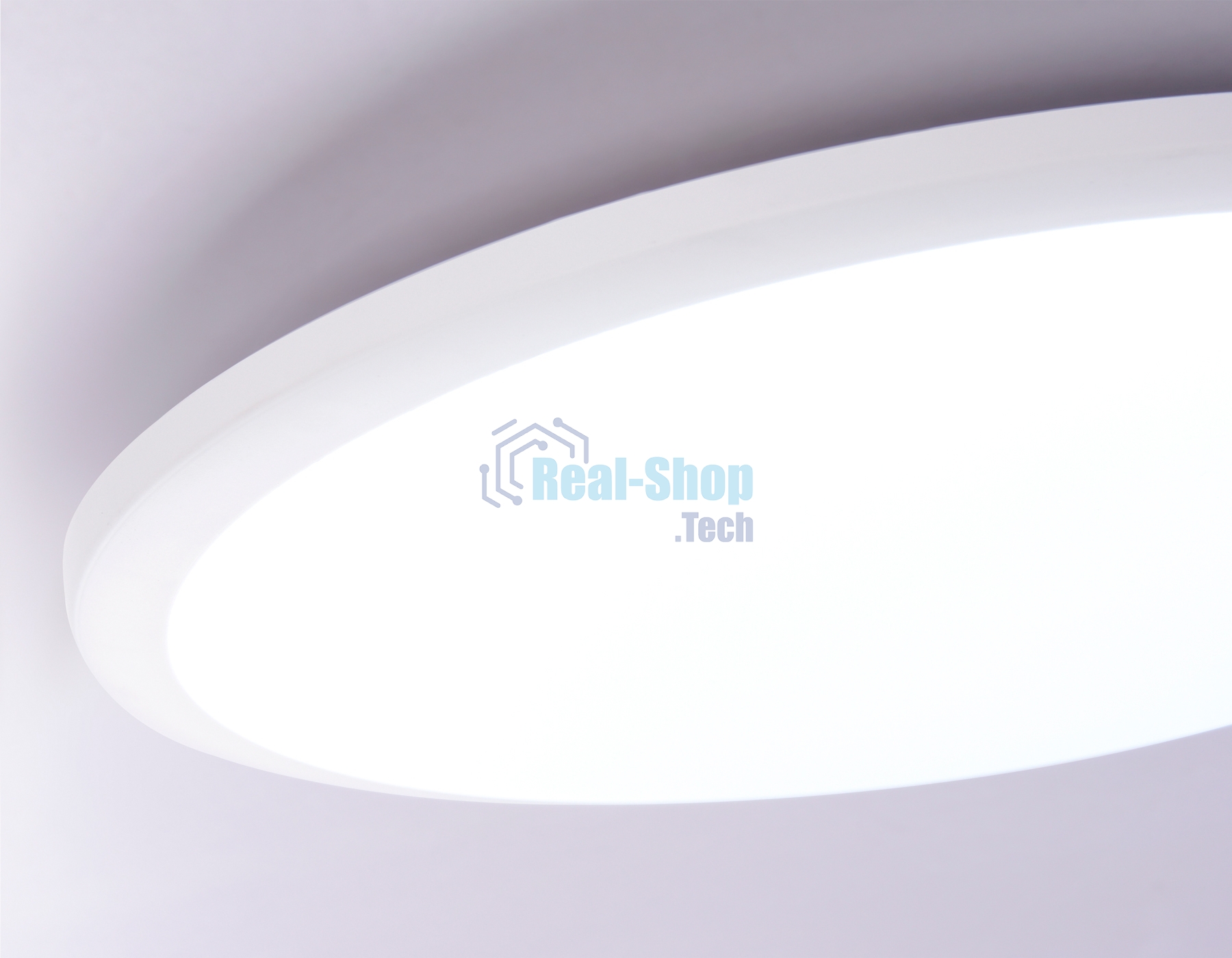 Потолочный светодиодный светильник Ambrella light FZ1231 WH белый IP44 42W 6400К D370*55 (Без ПДУ)