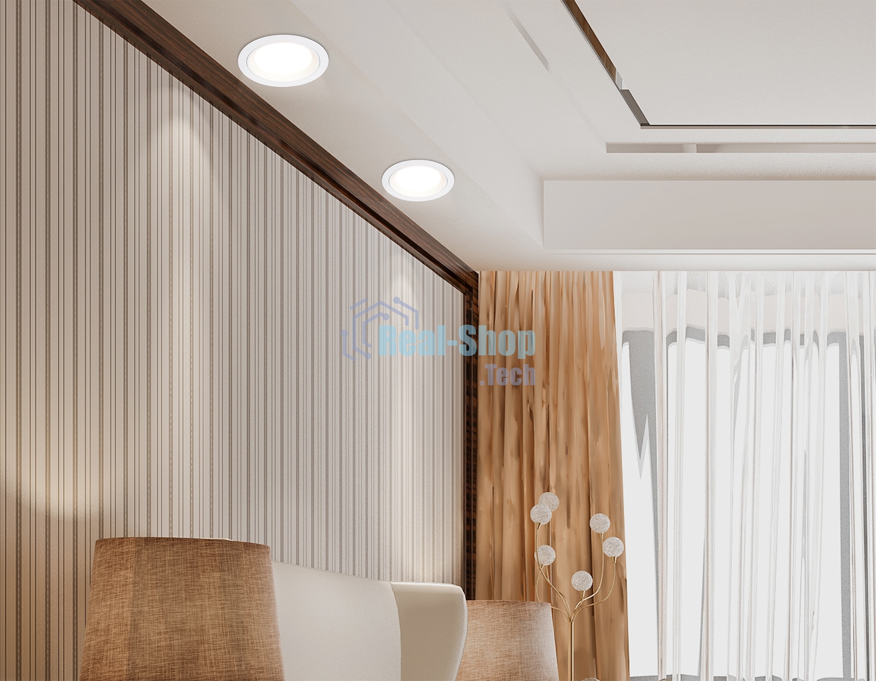 Светильник Ambrella light TN51801 WH белый GX53 max 15W D110*23