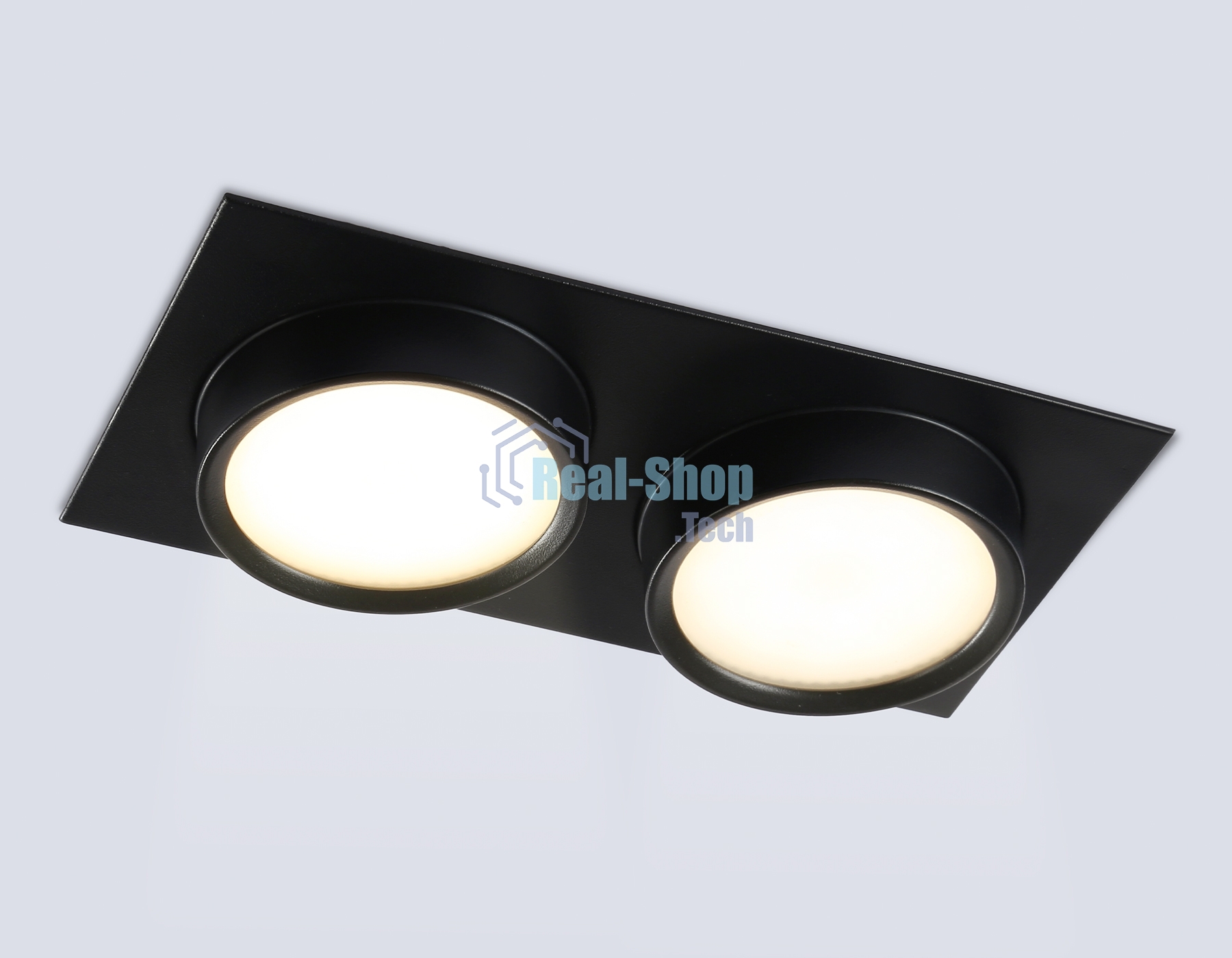 Светильник Ambrella light TN6743/2 BK черный IP44 GX53/2 210*110*57