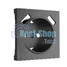 Накладка для розетки USB (графит рифленый)