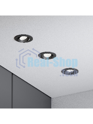 25094/LED / светильник встраиваемый светодиодный / черный