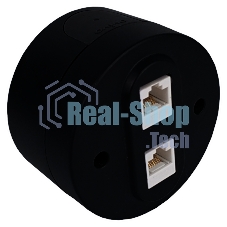 Ovivo Розетка комп. 2-местн. (RJ45 CAT6), ИксВан (xONE), черный, 406-250000-230