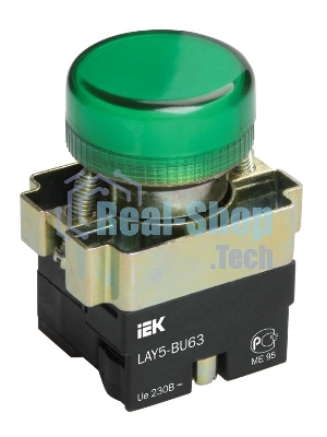 Арматура светосигнальная LAY5-BU63 d22мм зел. IEK BLS50-BU-K06