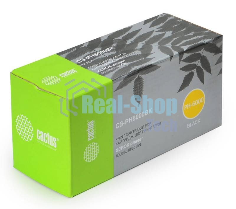 Картридж лазерный Cactus CS-PH6000BK (106R01634) черный (2000 стр.) для Xerox 6000/6010