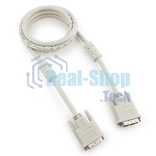 Кабель DVI-D dual link Gembird/Cablexpert CC-DVI2-6C, 25M/25M, 1.8м, экран, феррит.кольца, пакет
