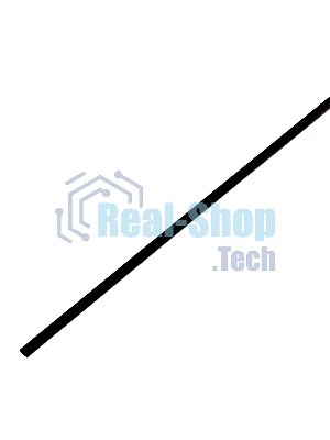 Термоусадочная трубка 4,0/2,0 мм, черная, упаковка 50 шт. по 1 м PROconnect