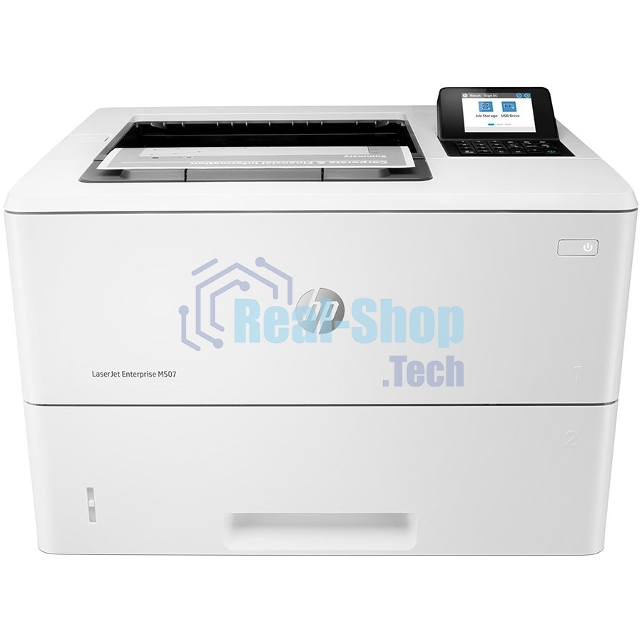 Принтер лазерный HP LaserJet Enterprise M507dn (1PV87A), A4, ч/б, печ. до 43 стр/мин, 1200 x 1200 dpi, USB, RJ-45, Air Print, Mopria