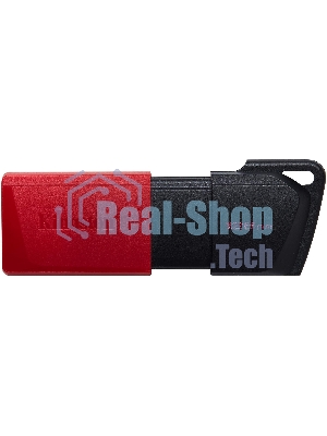 Флешка USB Kingston DataTraveler Exodia M (DTXM/128Gb), 128Gb, USB 3.2 Gen 1, R/W 150/60, черный/красный