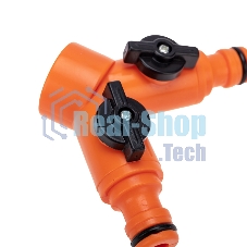 Разветвитель 2-х канальный на кран 3/4-1/2 дюйма Четыре Сезона