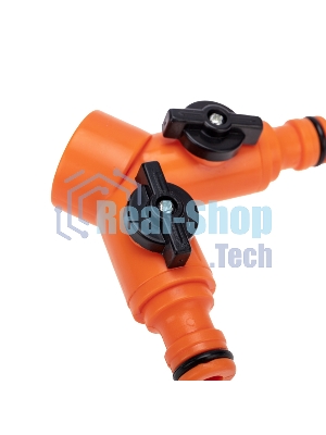 Разветвитель 2-х канальный на кран 3/4-1/2 дюйма Четыре Сезона