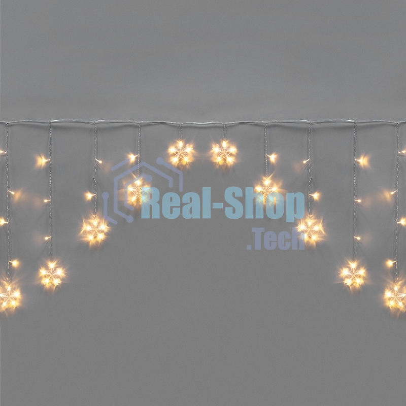 Гирлянда Neon-night Арка со звездами 2,5х1,2м, 136 LED, теплый белый, с контроллером 8 режимов, 230В