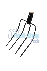 Вилы Сибртех 4хрогие, сенные, 210х310х1400 мм, деревянный черенок