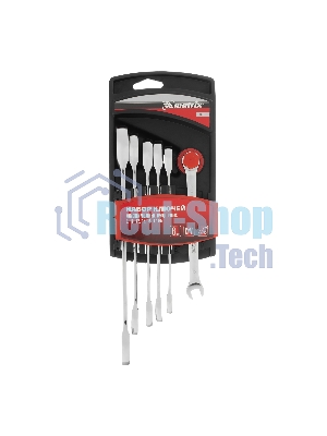 Набор ключей Matrix комбинированных, трещеточных 6 шт