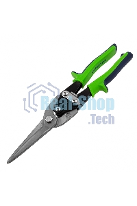 Ножницы по металлу Сибртех, удлиненные, 285 мм, пряморежущие, 2-комп.обрезиненные рук-ки