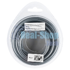 Леска для триммера Denzel армированная алюминием квадратная, 2,0мм х 15м, блистер ALUFLEX