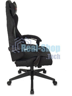 Кресло Бюрократ Zombie Predator Neo Black черный, экокожа, 120 кг, механизм качания