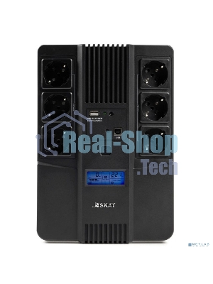 Источник бесперебойного питания Бастион SKAT-UPS 800-AID-IN-1x9 220В 480Вт дисплей 1АКБ 9А·ч внутр. меандр. (8935)