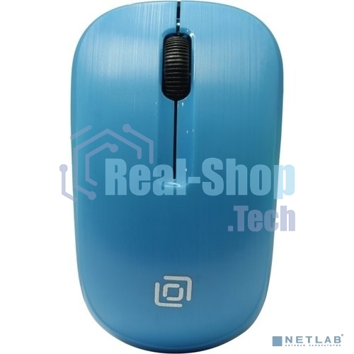 Мышь беспроводная Oklick 525MW голубой, 1000 dpi, радиоканал, USB, кнопки - 3