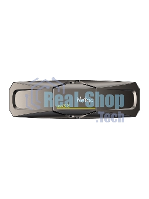 Флешка USB Netac US5 (NT03US5C-128G-32TA), 128Gb, USB 3.2/TypeC, 550/500, черный
