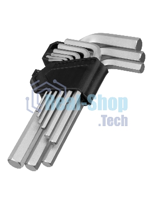 Набор ключей имбусовых Сибртех HEX, 2-12 мм, CrV, 9 шт.