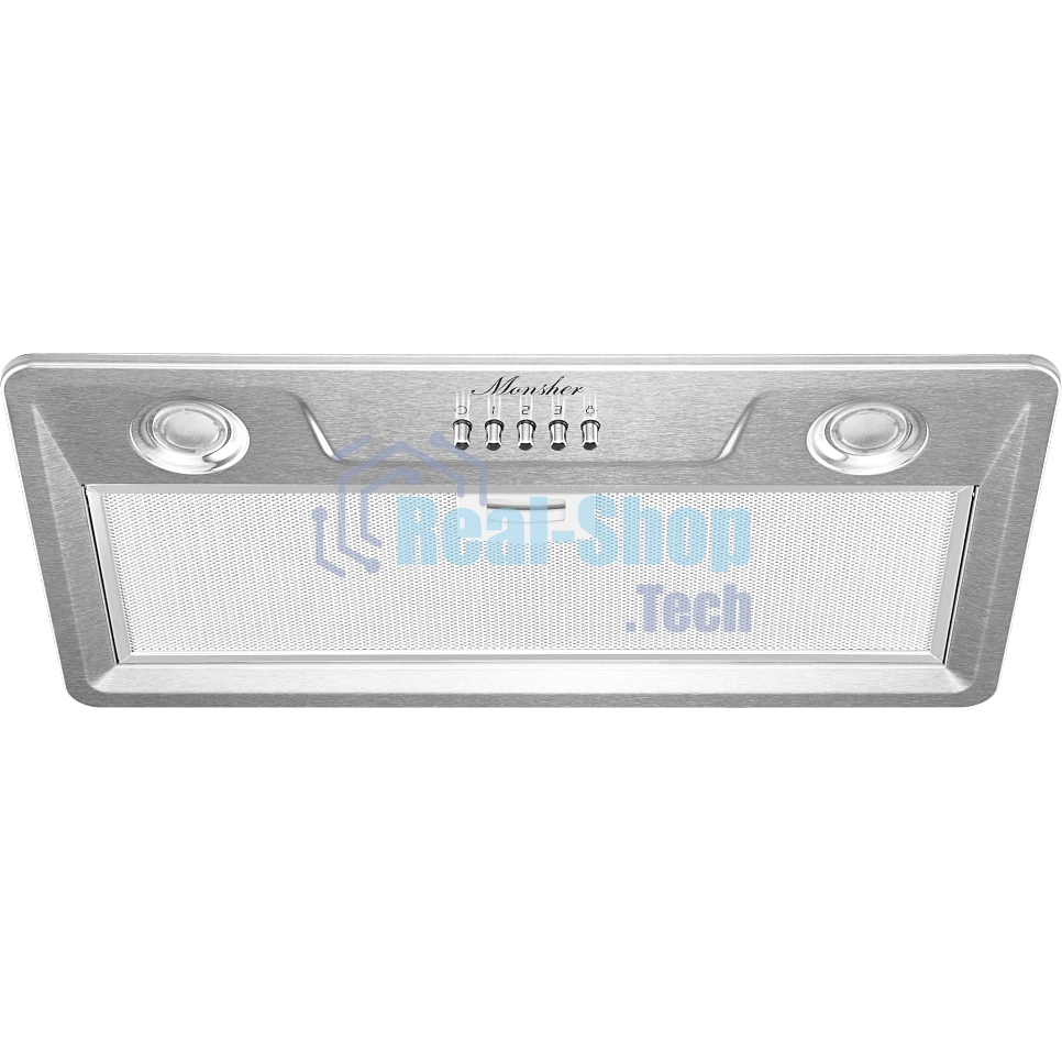 Вытяжка встраиваемая Monsher Inhit 60 Acier стальной, 53 см, 1200 куб. м/ч, 53 дБ