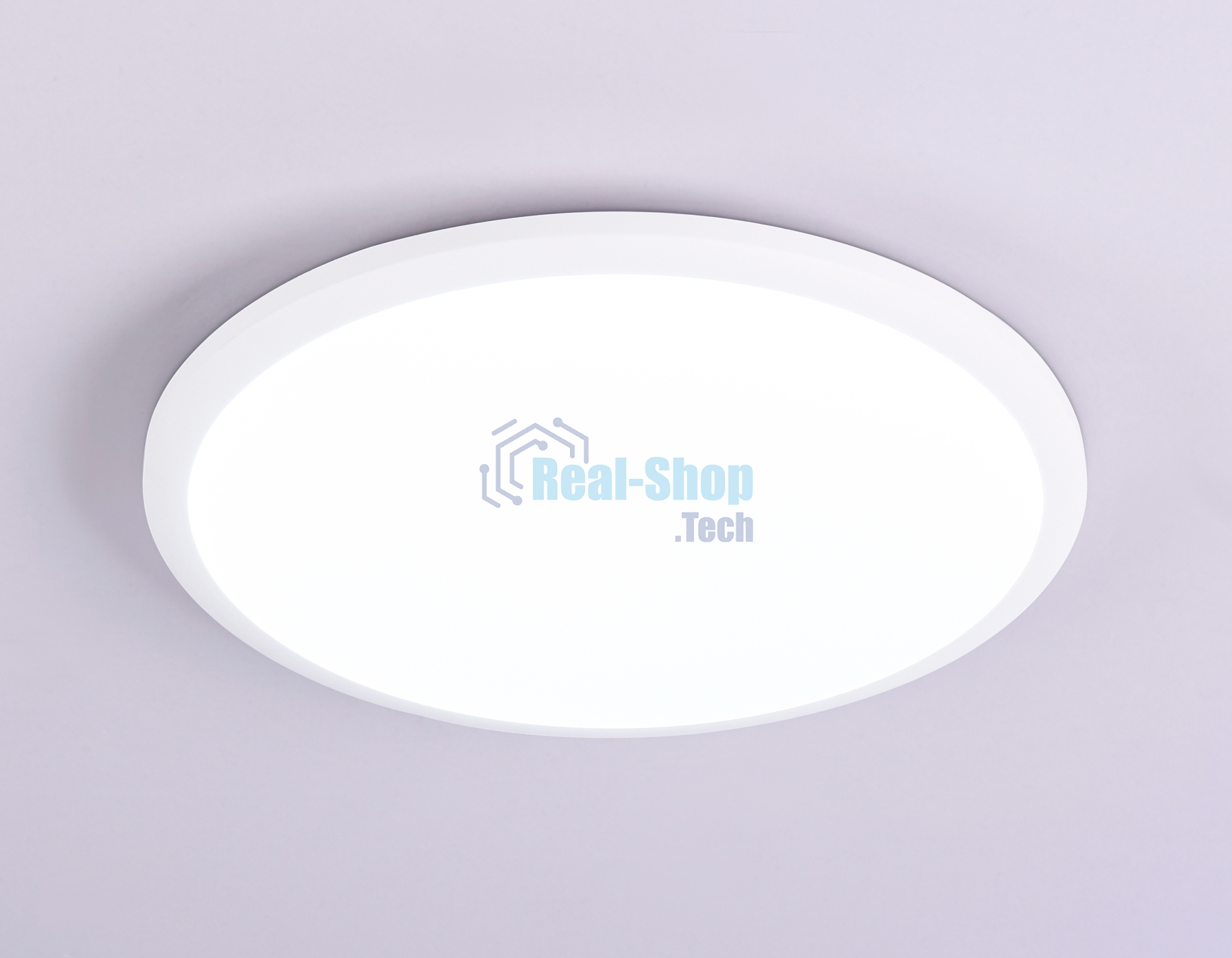 Потолочный светодиодный светильник Ambrella light FZ1231 WH белый IP44 42W 6400К D370*55 (Без ПДУ)
