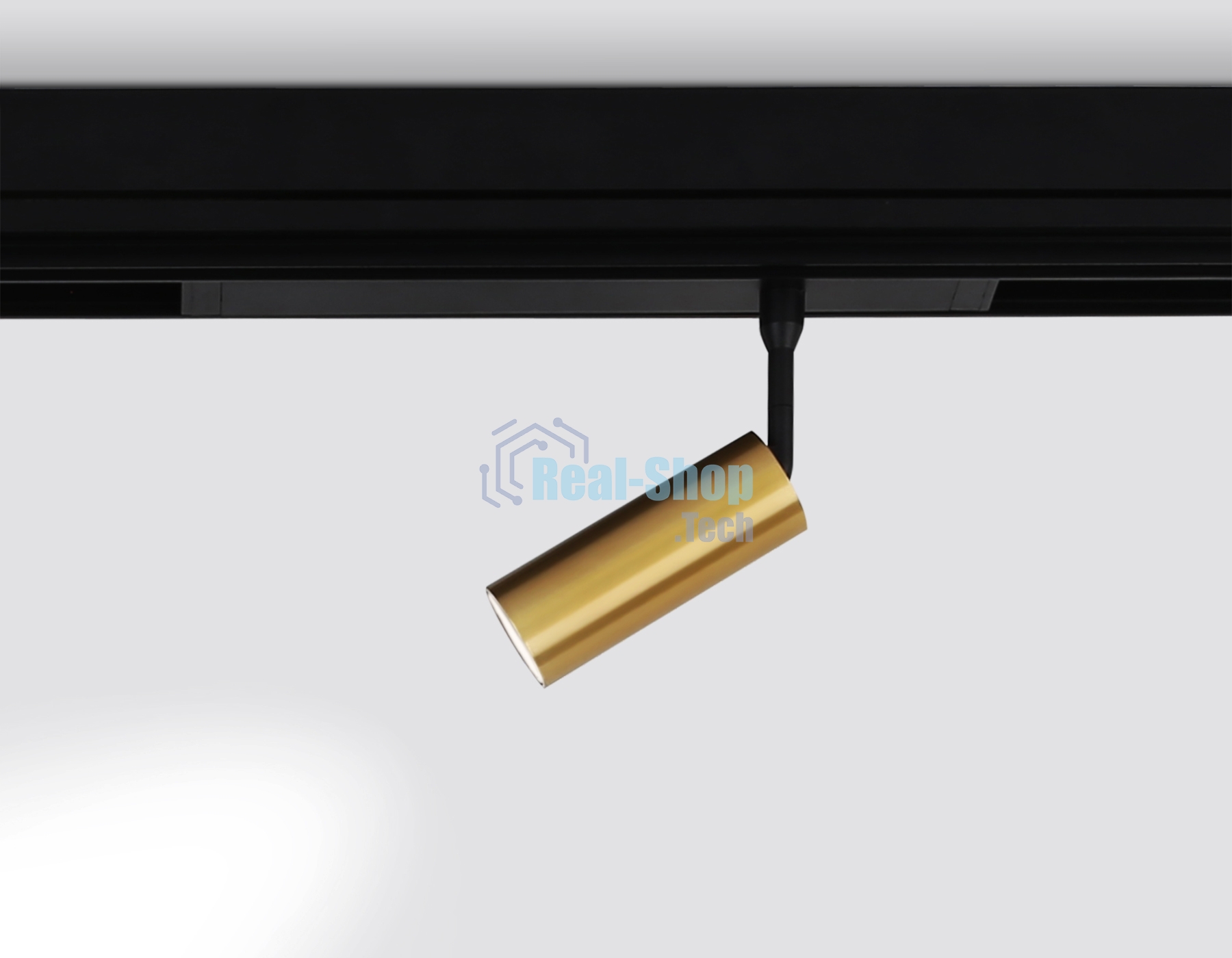 Управляемый светодиодный светильник для шинопровода Magnetic Ambrella light GL1203 GD золото IP20 7W 3000K-6400K 220V 36° D35*80 (Без ПДУ)