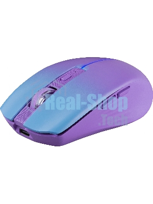 Мышь беспроводная Defender Mystery MM-301 фиолетовый, 1600 dpi, радиоканал, Bluetooth, USB, кнопки - 6