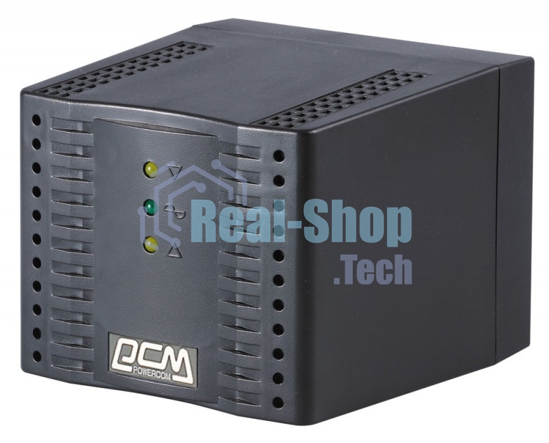 Стабилизатор напряжения Powercom TCA-2000 1000Вт 2000ВА черный