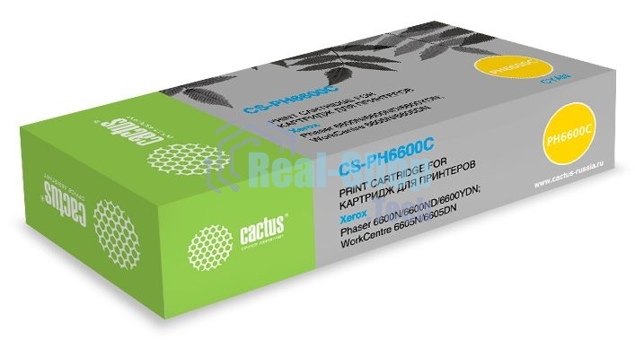 Картридж лазерный Cactus CS-PH6600C (106R02233) голубой (6000 стр.) для Xerox Phaser 6600/WorkCentre 6605