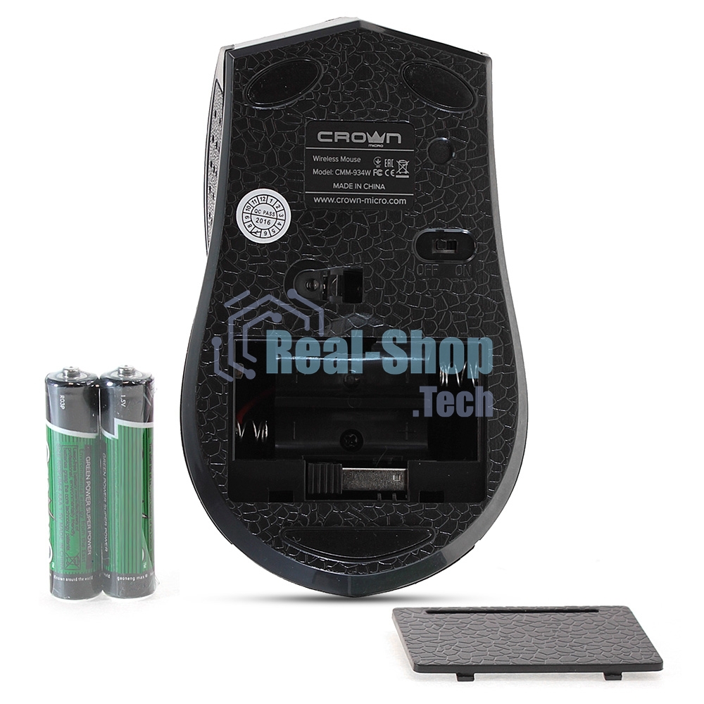 Мышь беспроводная Crown CMM-934W красный/черный, 1200 dpi, радиоканал, USB, кнопки - 4