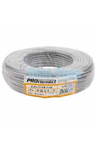 Кабель FTP PROconnect 4PR 24AWG, CCA, cat.5e, PVC, серый, бухта 50 м