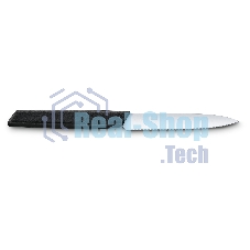 Нож кухонный Victorinox Swiss Modern (6.9003.10W) стальной разделочный лезв.100мм серрейт. заточка черный