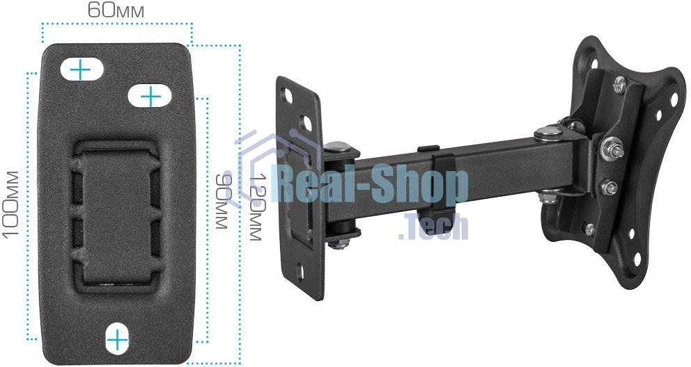 Кронштейн для телевизора Kromax CORBEL-2 черный 10