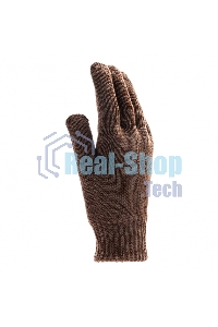 Перчатки трикотажные Сибртех двойные, полушерстяные