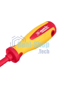 Отвертка Matrix Insulated, SL4,0 x 100 мм, CrMo, до 1000 В, двухкомп.рукоятка