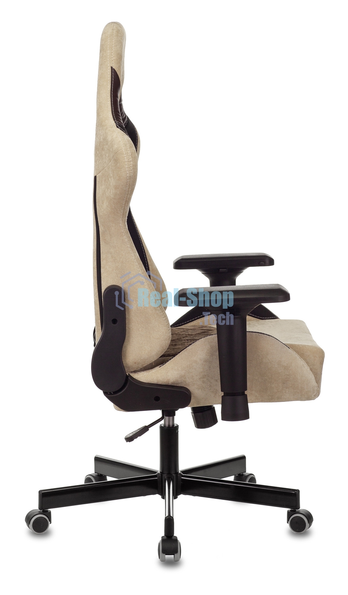 Кресло игровое Бюрократ VIKING 7 KNIGHT BR FABRIC коричневый текстиль/эко.кожа крестовина металл/пластик