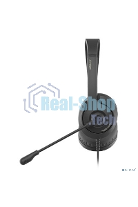 Гарнитура проводная с микрофоном A4Tech Fstyler FH100 черный 2м