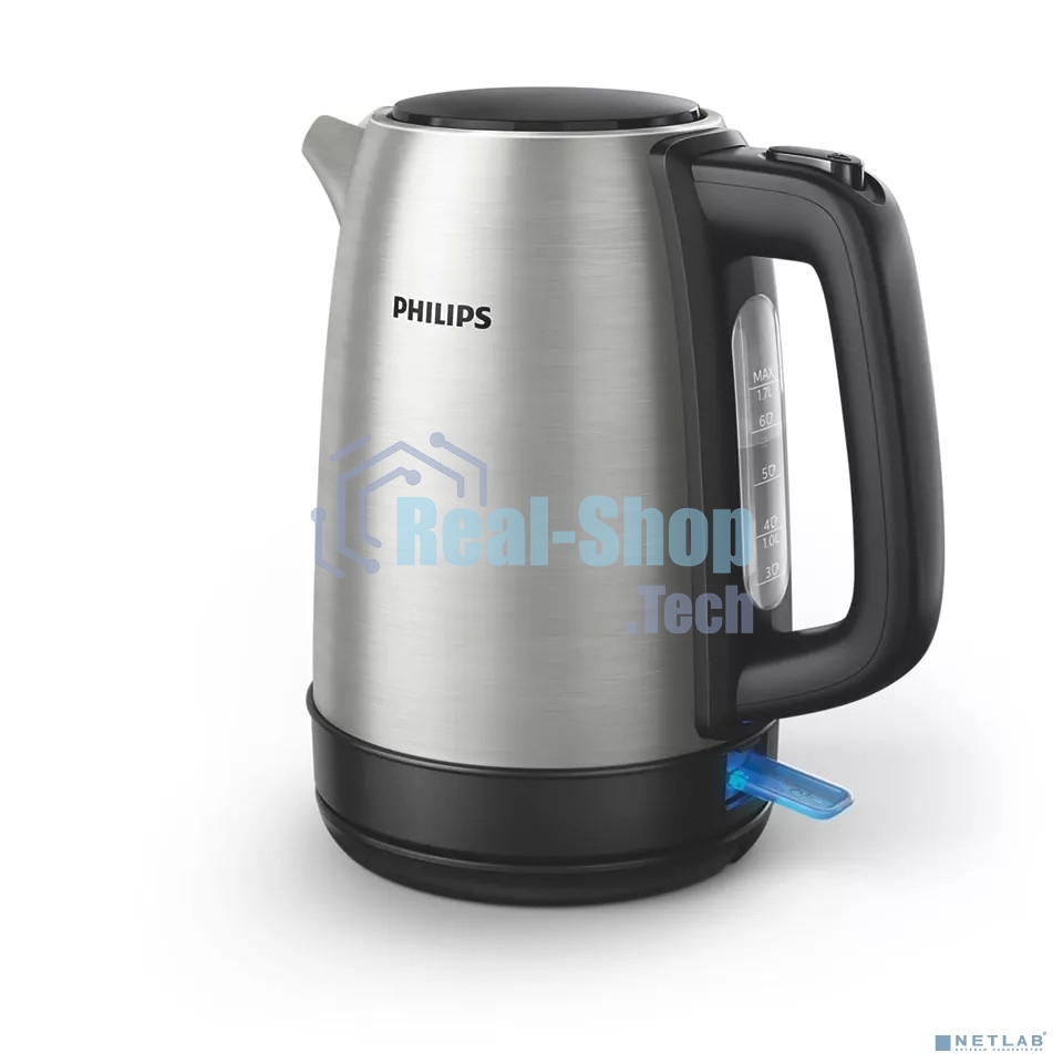 Чайник электрический Philips HD9350/90, 1,7 л, 2200 Вт, световой индикатор, функция автовыключения, индикатор уровня воды