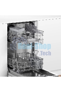 Встраиваемая посудомоечная машина Bosch SPV4EMX10E, серебристый, 44.8 см, 10 компл., 44 дБ, класс C