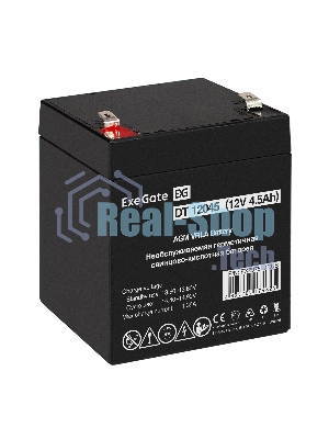Аккумуляторная батарея ExeGate DT 12045 (12V 4.5Ah, клеммы F2)