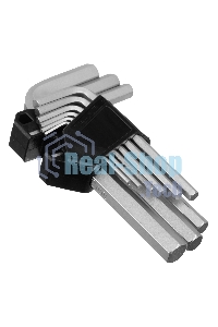 Набор ключей имбусовых Сибртех HEX, 2-12 мм, CrV, 9 шт.