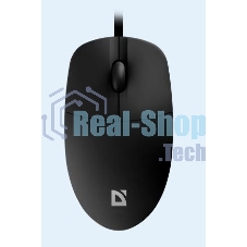 Мышь проводная Defender Azora MB-241 черный, 1200 dpi, USB, кнопки - 3