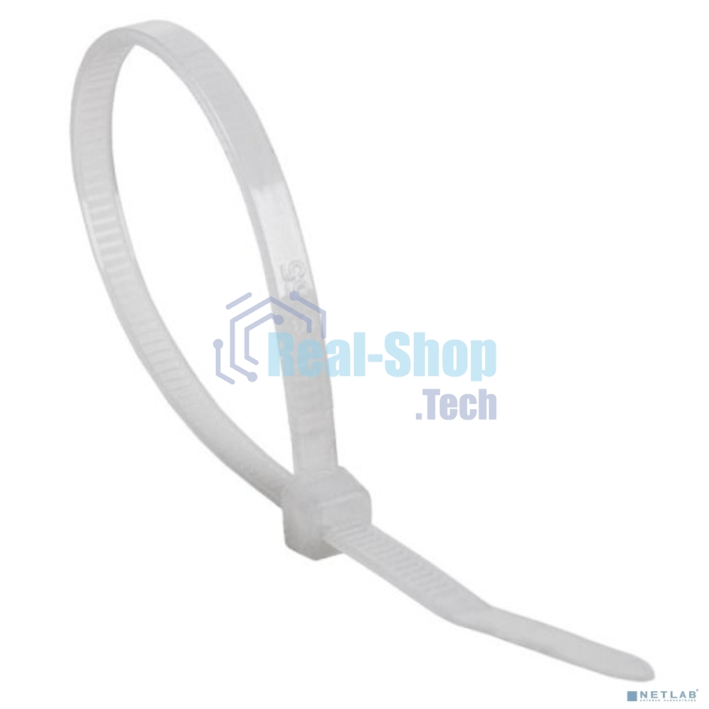 Хомут-стяжка кабельная нейлоновая Rexant 600 x 7.6 мм, белая, упаковка 100 шт.