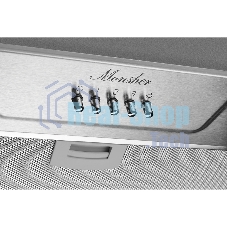 Вытяжка встраиваемая Monsher Inhit 60 Acier стальной, 53 см, 1200 куб. м/ч, 53 дБ